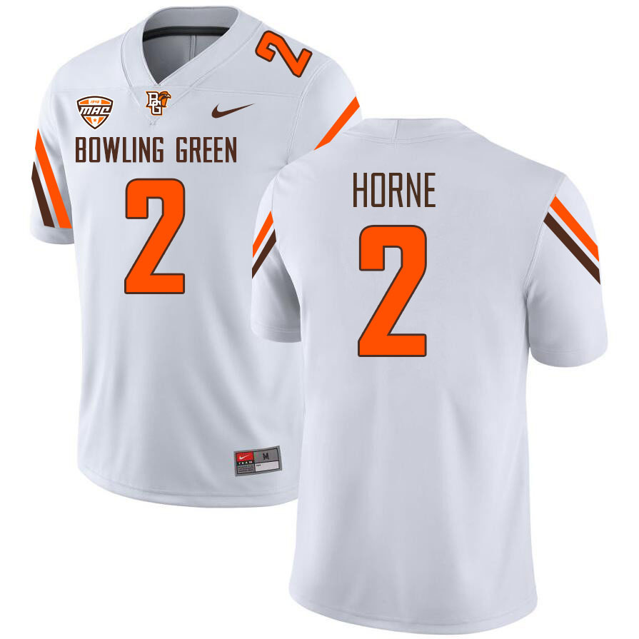 Bowling Green Falcons #2 Brock Horne College Football Jerseys Stitched Sale-White